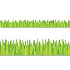 CTP Grass Bulletin Board EZ Border (Creative Teaching Press 10488), Total of 96ft Border (2 X 48ft Borders)
