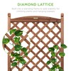 Best Choice Products 60in Wood Planter Box & Diamond Lattice