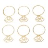 80pcs Ring Shape Paper Clips Rustproof Multifunction Multifunction with Clear