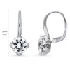 BERRICLE Sterling Silver Solitaire 4 Carat Round Cut Cubic Zirconia