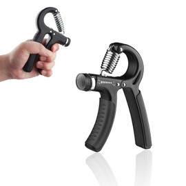 Adjustable Grip Strength Trainer - 5-60kg Resistance, Forearm Strengthener & Hand Exerciser for Muscle Building and Injury Recovery