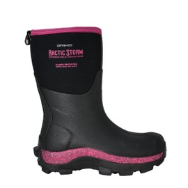 Dryshod Womens Arctic Storm Extreme-Cold Conditions Winter Mid Boot Black/Pink 7