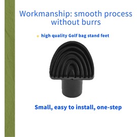 YuXuan Pavilion for Golf Bag Stand Replacement Feet （Black）