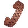 Mens or Womens Magnetic Bangle in Copper Link Effect Design