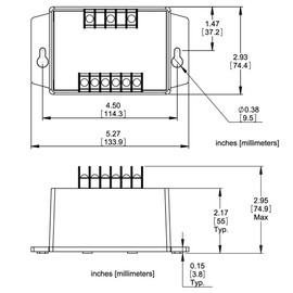 LITTELFUSE 102A 240VAC Switching, Phase Monitoring Relay, 190-480VAC Range, Flange Mount, 10AMP, SPDT