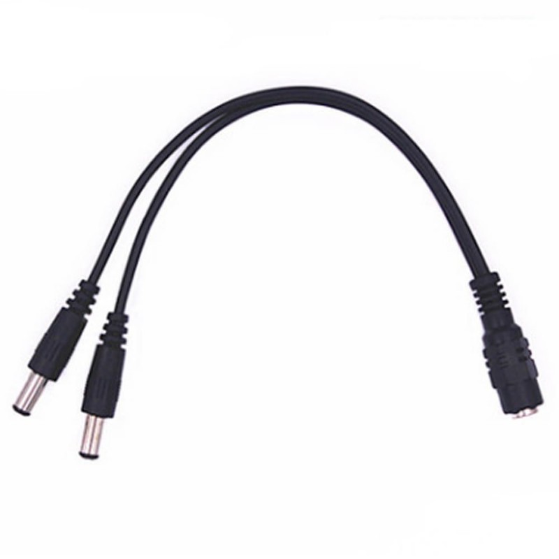 BronaGrand 2pcs DC Power 1 Female to 2 Male 5.1mm