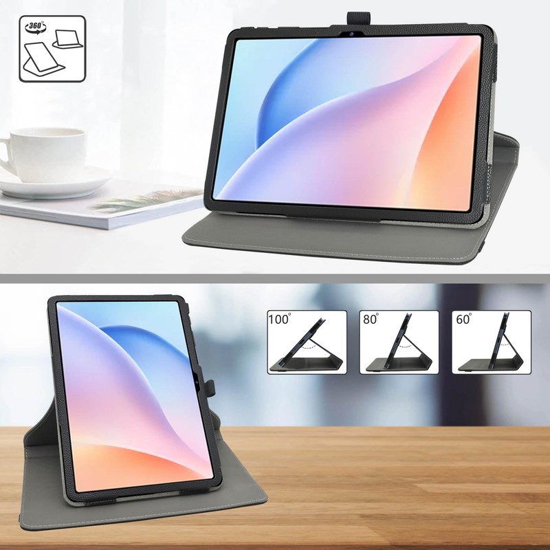 MAMA MOUTH Compatible with Doogee Tab A9 Case, 360° Rotating