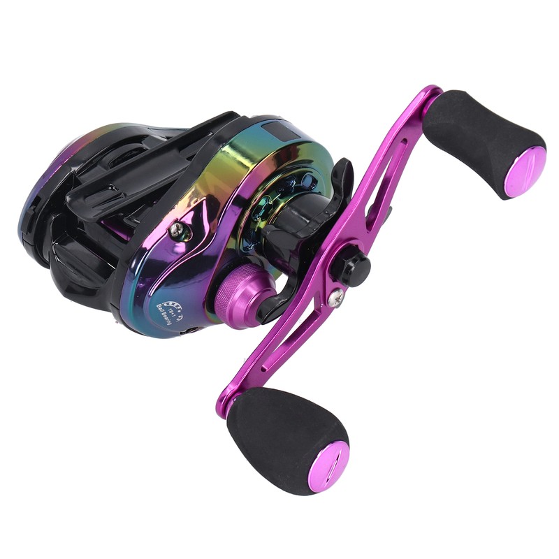 High Speed Ratio 8.1:1 Baitcasting Fishing Reel Metal Lightweight Casting