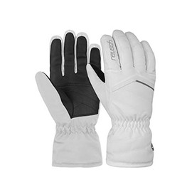 Reusch Marisa Women's Finger Gloves with Long Cuff White/Silver, 7.5