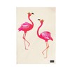 Sara Miller tea towel flamingo placement