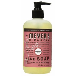Mrs. Meyer'S Clean Day Mrs Meyers Hand Soap Rosemary 12.5 Ounce Pump (370ml) (2 Pack)