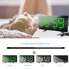 ThreeH Alarm Clock Radio with USB Charging Ports Electric Clocks