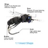 YZD Realistic Trout Hand Tie Fly Fishing Flies Collection Dry