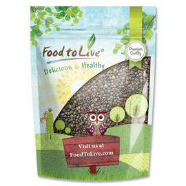 Food to Live French Green Lentils, 1 Pound – Whole Dry Beans, Raw, Sproutable, Vegan, Kosher, Bulk. Deep Peppery Flavor. Rich in Plant-Based Protein. Great Base for Soups, Chili, and Curries.