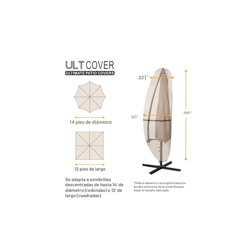 ULTCOVER - Funda para sombrilla de patio - Top Quality
