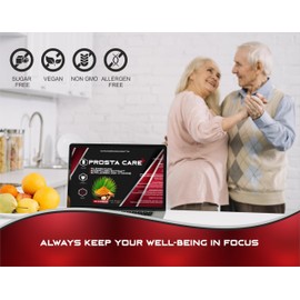 PROSTA CARE PLUS - Kapseln für die Prostata – hohe Dosierung – vollständiger Extrakt aus Sägepalme, Brennessel, Pilzmischung, Pflanzen und Vitaminen, vegan.