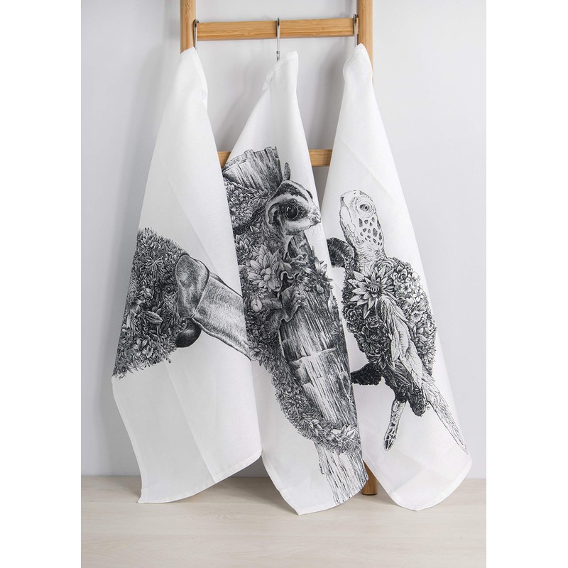 Maxwell & Williams Marini Ferlazzo Tea Towel with Platypus Design,