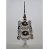 Jingle Bells Lauscha Christmas Tree Topper Silver 4 Bells 30