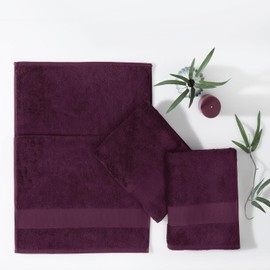 Yatas Bedding Essentials Hand Towel - 1 Peice, 20 x 35 inches, 100% Turkish Towel, 550 g/m², Absorbent, Soft Towel, Quick Drying (Fuchsia)