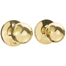 Yale Edge Athens Knob in Polished Brass - Passage