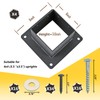 Voittozege 4 Pcs 4x4 Post Bracket Anchor Base, Deck Post
