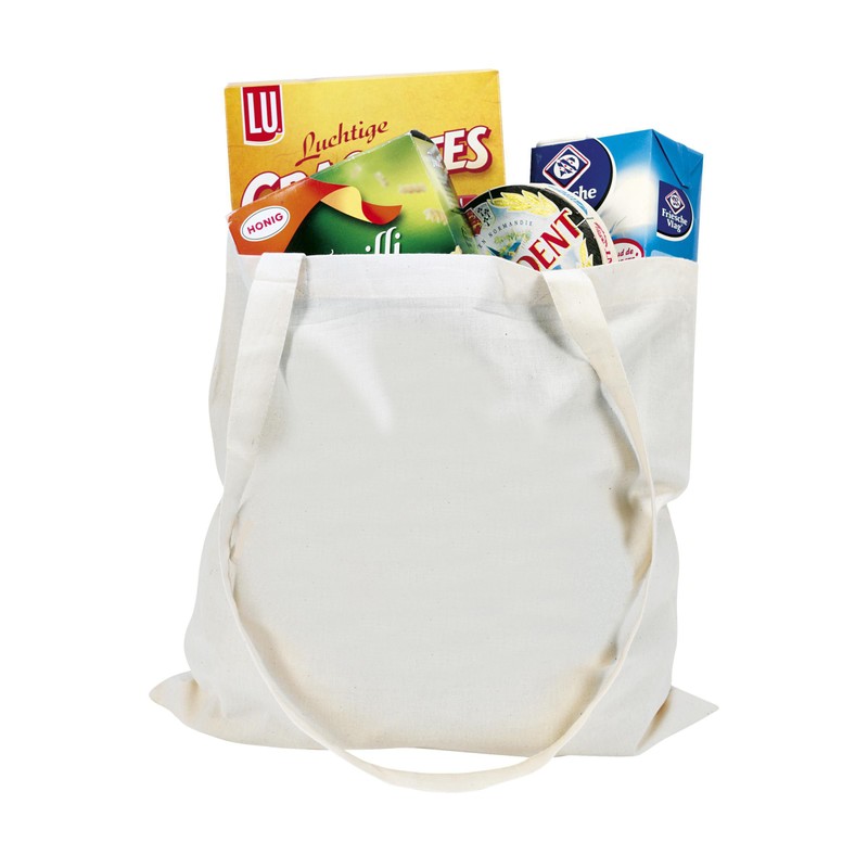 eBuyGB Pack of 3 Cotton Shopper Canvas & Beach Tote