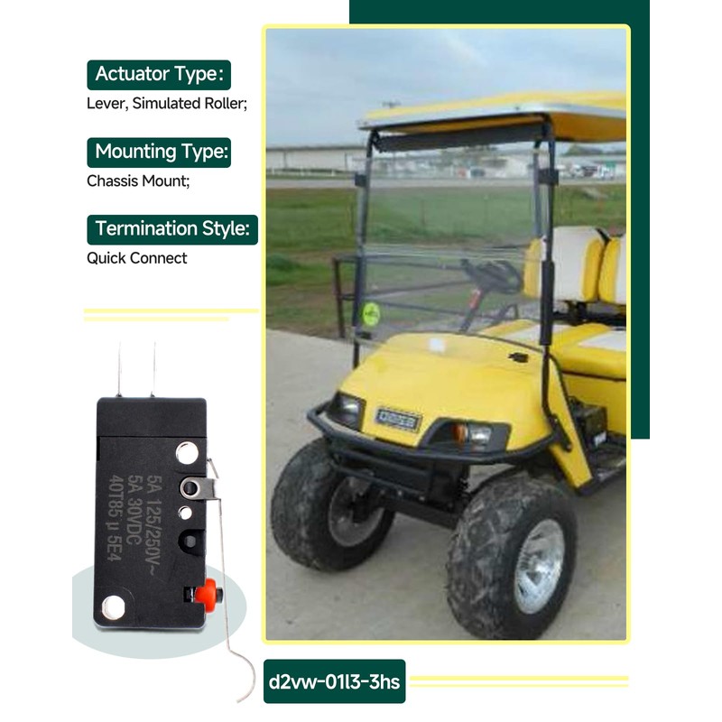 Generic 72736G01 Limit Microswitch UP EZGO Forward Backward Control Forward/Reverse