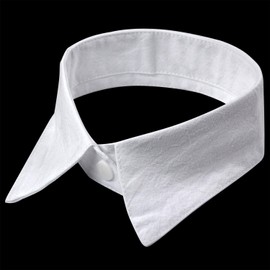 TRIXES Fashion White Detachable Round Collar Choker - False Collar for Women Girls Outfits - Fancy Dress Accessory - One Size