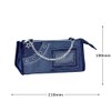 Q-LiA Cool Navy Pen Case, Coolier Pen Pouch, Fancy Denim