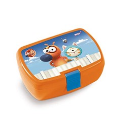 Nici 45442 Lunchbox, Pat The Dog, 18x12,5x6,5cm, Orange/Blue