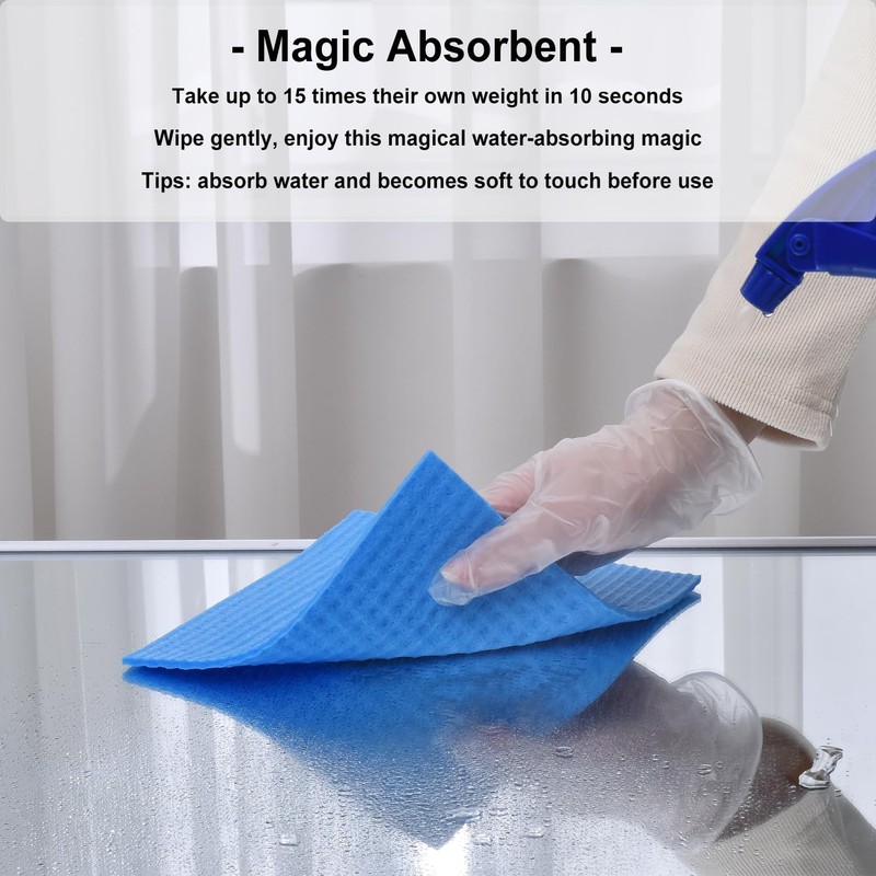 METUUTER 10 Packs Swedish Dishcloths for Kitchen, Reusable Kitchen Dishcloths