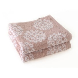 Kosugizen Onnera Face Towel, 13.4 x 31.5 inches (34 x 80 cm), Pink, Set of 2