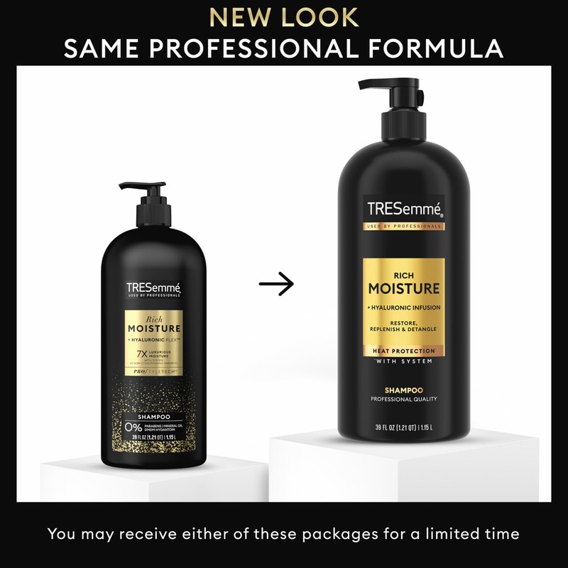 TRESemmé Rich Moisture Hydrating Shampoo with Pump for Dry Hair