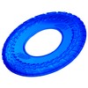 Nerf Dog 10in Enhanced Translucent TPR Tire Flyer - Blue,Medium
