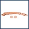 INFINAUTO 40pcs 6mm Inner Dia Copper Washers Flat Sealing Gaskets