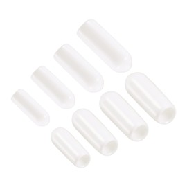 QUARKZMAN Pack of 80 Thread Protection Flexible Waterproof Rubber End Caps 2 mm 3 mm 4 mm 6 mm for Furniture and Kitchen and Industry White