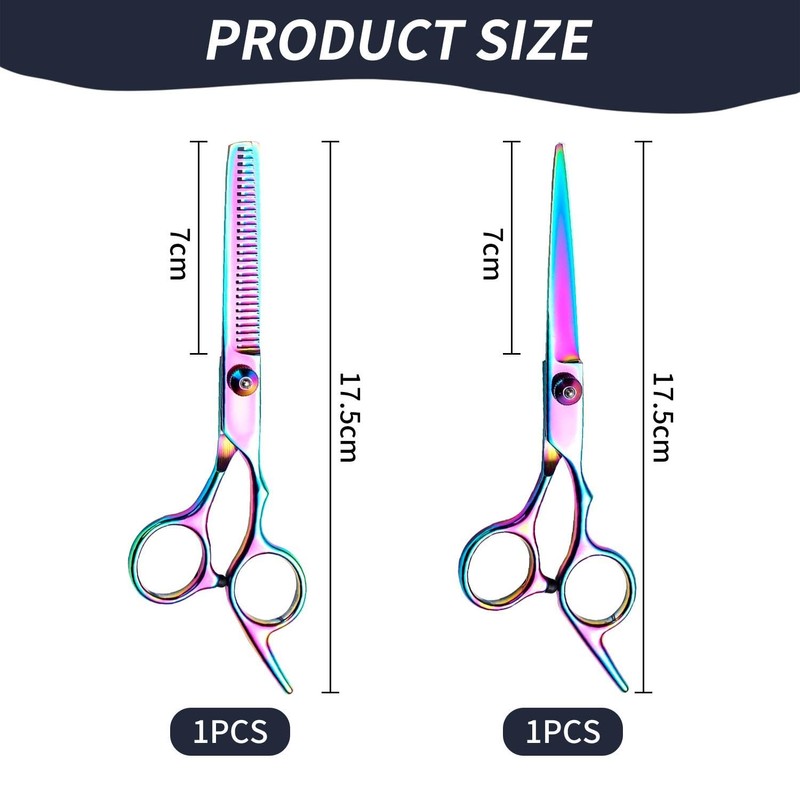 2 Pieces Hairdressing Scissors, Hairdressing Tools, Haircutting Accessories, Stainless Steel