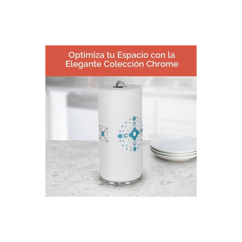 Soporte para Toallas de Papel Spectrum Euro Cromado 41070: Estilo