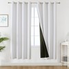 Estelar Textiler White 100% Blackout Curtains 72 Inch Length 2