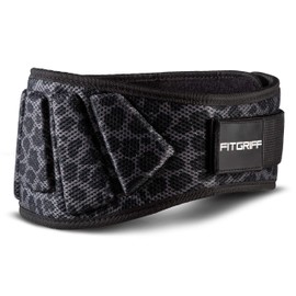 Fitgriff® Weight Lifting Belt V1, Fitness Belt for Bodybuilding, Weight Lifting, Crossfit Training, for Women and Men, brown