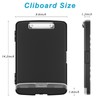 Rimilak Plastic Clipboard with Storage, 8.5 x 11 High Capacity