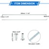 VekAuto 36 Pcs 14G J Bend Bicycle Spokes, 290mm Universal