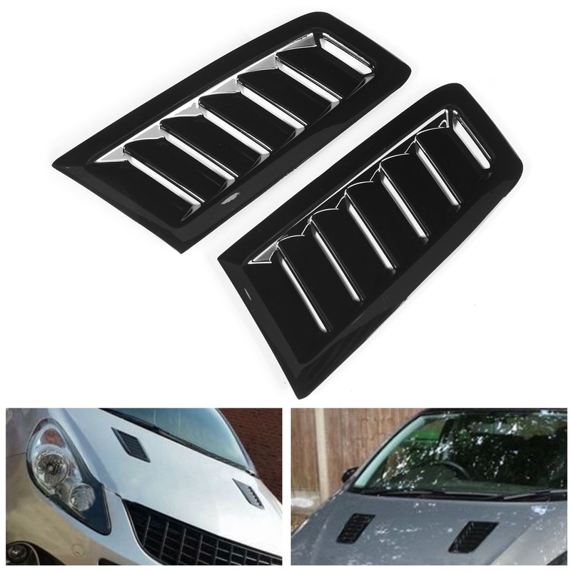 Pair of Front Bonnet Vents Hood Air Outlet Replacement for