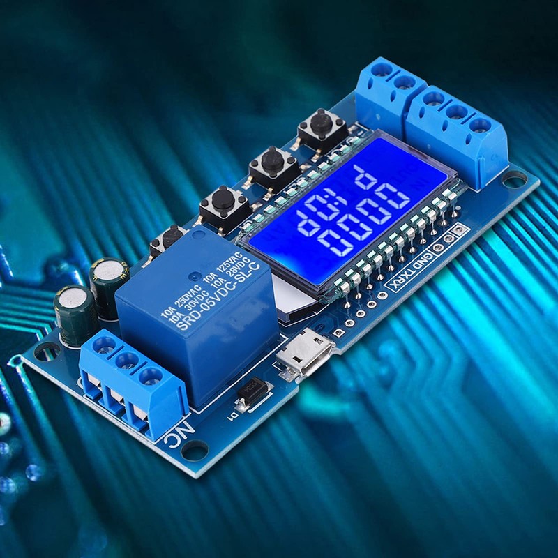 Watris Veiyi Timer Relay 5V/12V/24V, Timer Module, Sonic Switch with