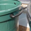 Water butt/rain barrel/water storage tank overflow hosetail elbow with nut