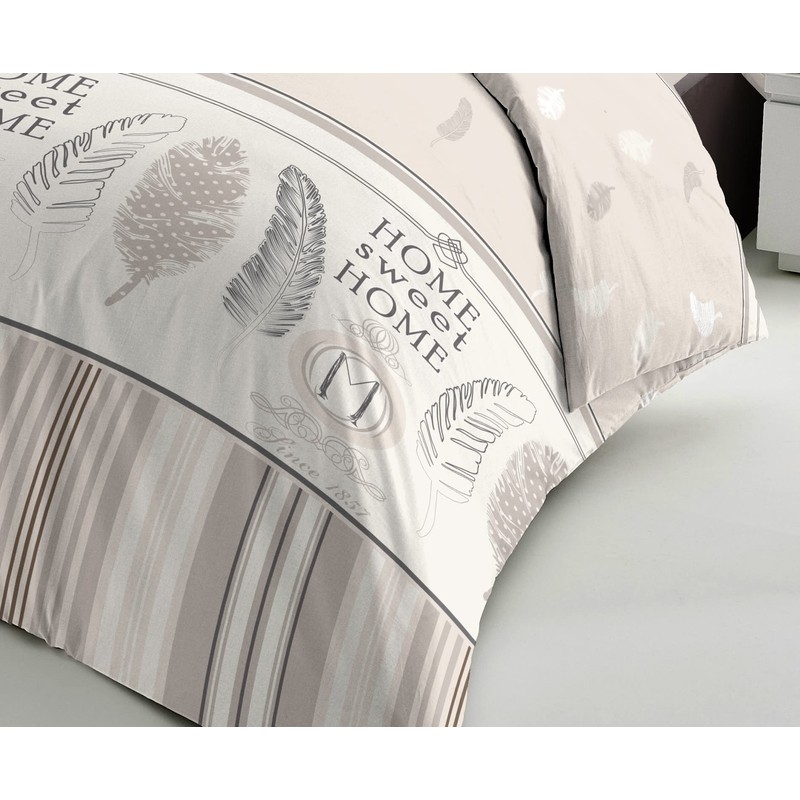 Duvet Cover Set, 140 x 200 cm, Home Sweet Home