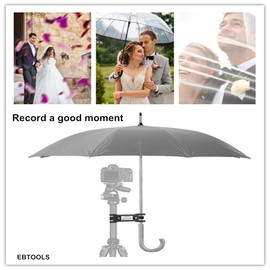 Umbrella Clamp for Tripod Tripod Umbrella Holder Tripod Umbrella Clip Lighting Umbrella Clamp Outdoor Camera Tripod Umbrella Holder Clip Bracket Stand Clamp Photography Accessory