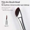 Fine Arc Eyeliner Brush, Flat Eyebrow Brush by Enzo Ken,