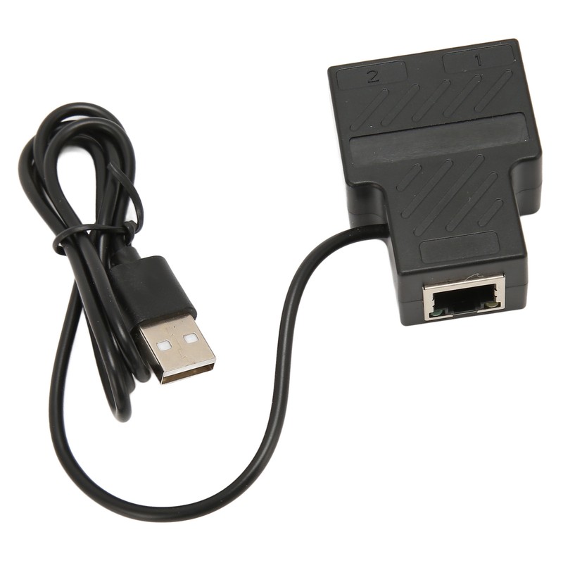 RJ45 Splitter Adapter 1 to 2 100Mbps Plug and Play