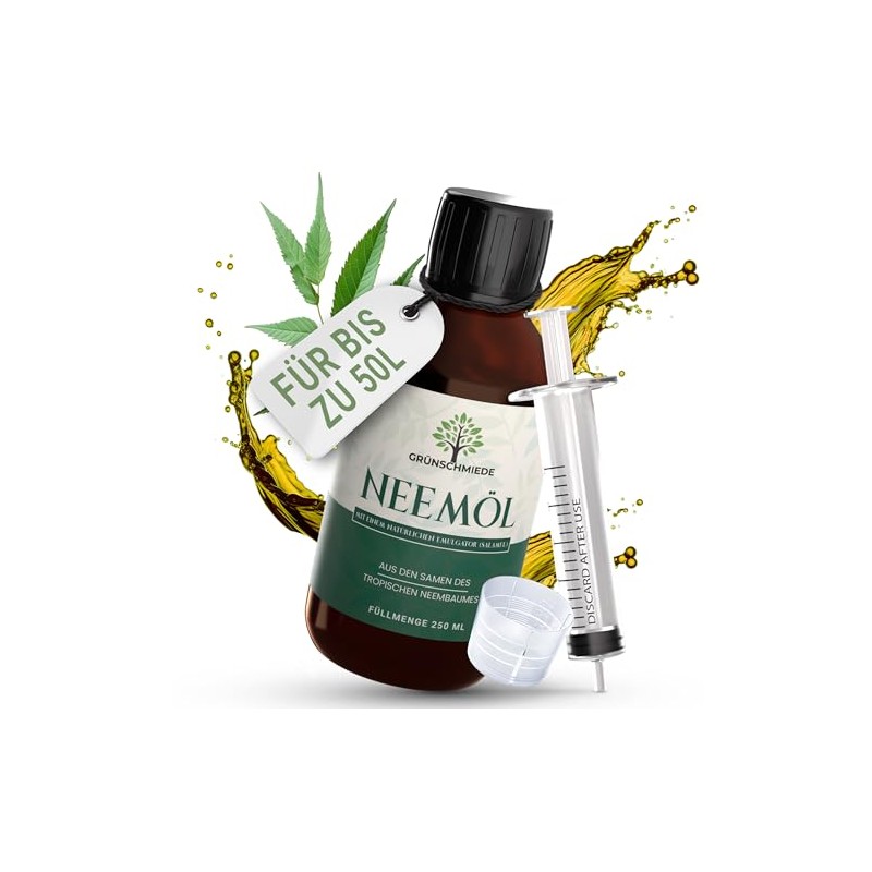 Premium Neem Oil with Emulsifier [250 ml], Natural Neem Oil